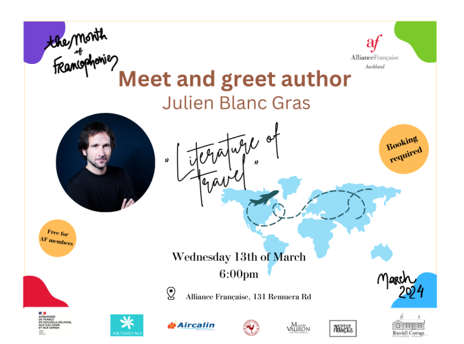 Meet and greet author Julien Blanc Gras