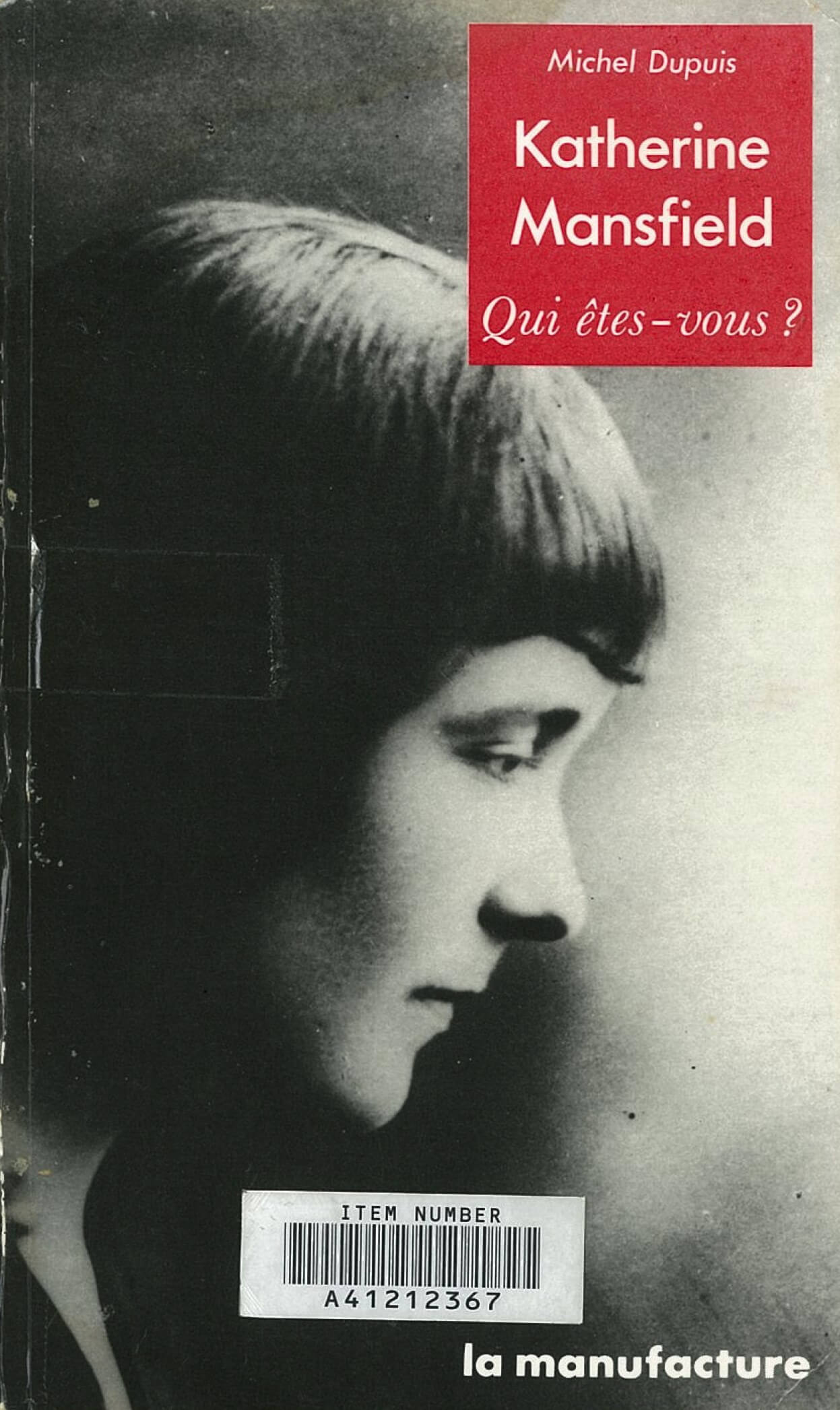 Katherine Mansfield - Click to enlarge picture.
