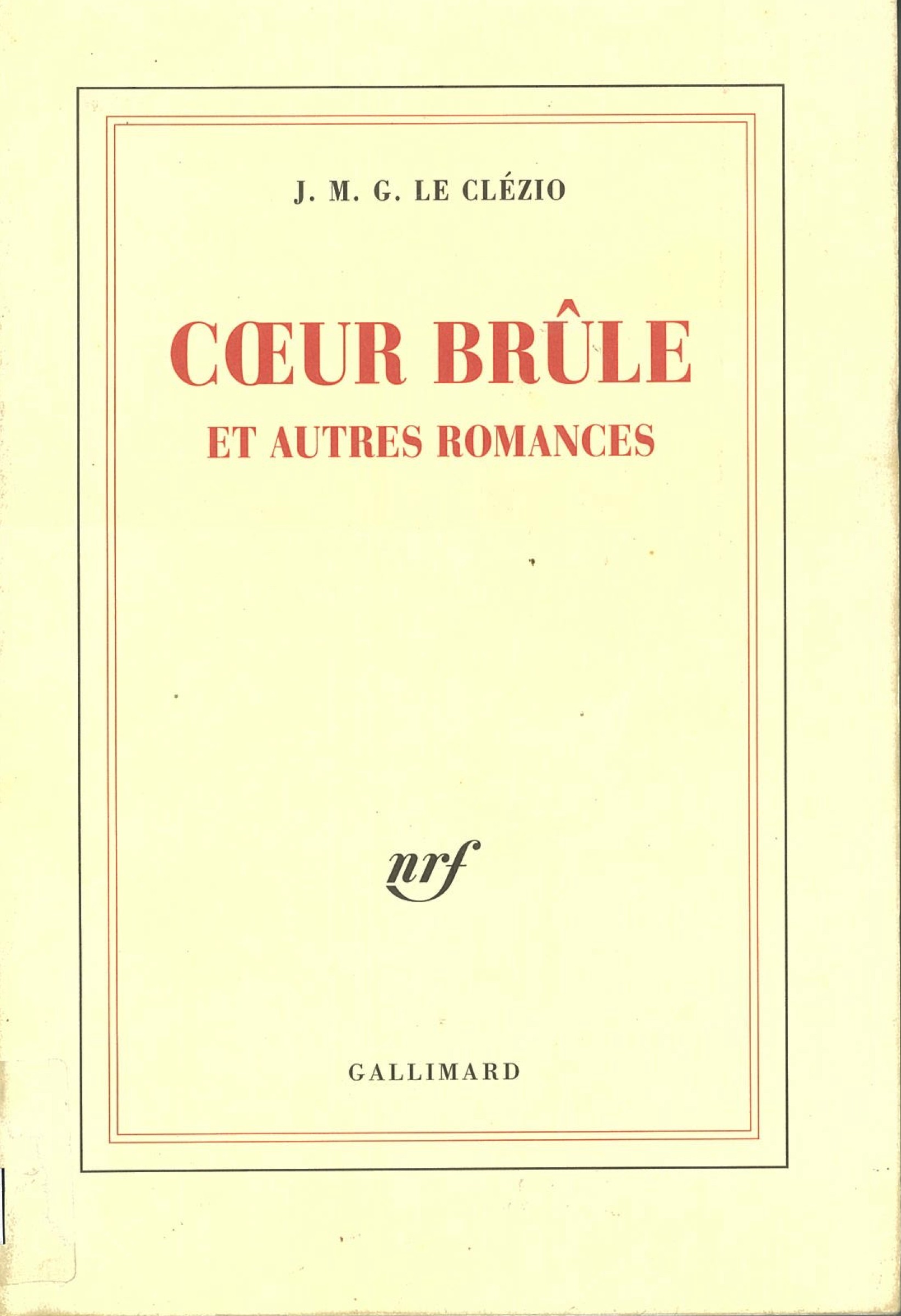 Coeur brûlé et autres romances - Click to enlarge picture.