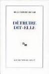 Détruire dit-elle - Click to enlarge picture.