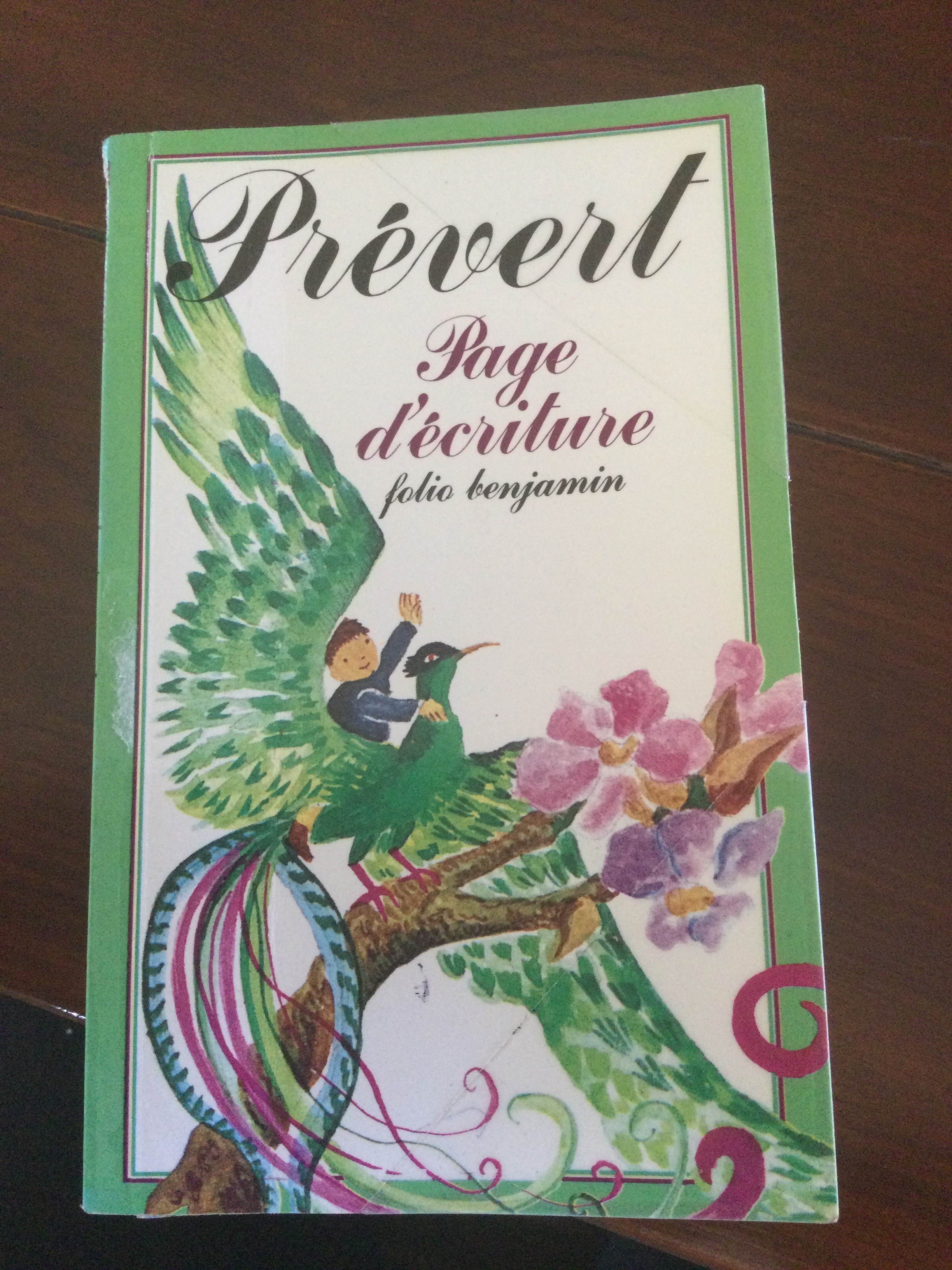 Page d’écriture - Click to enlarge picture.