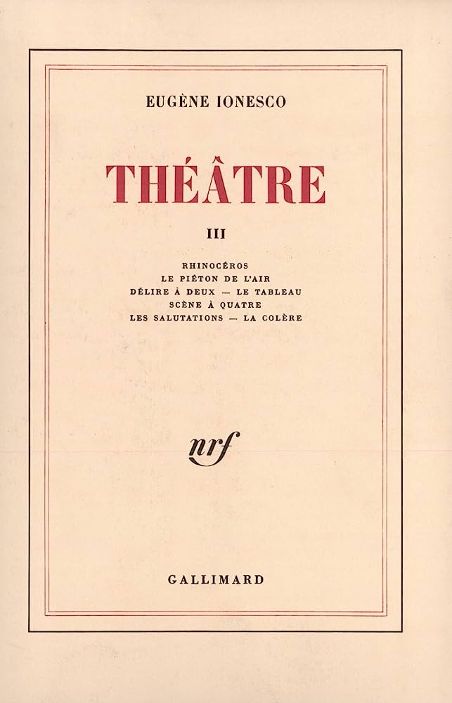 Théâtre, Tome III - Click to enlarge picture.