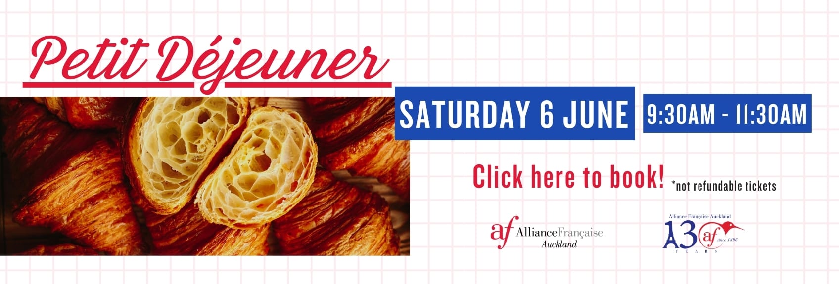 Petit Déjeuner – Saturday 16 May