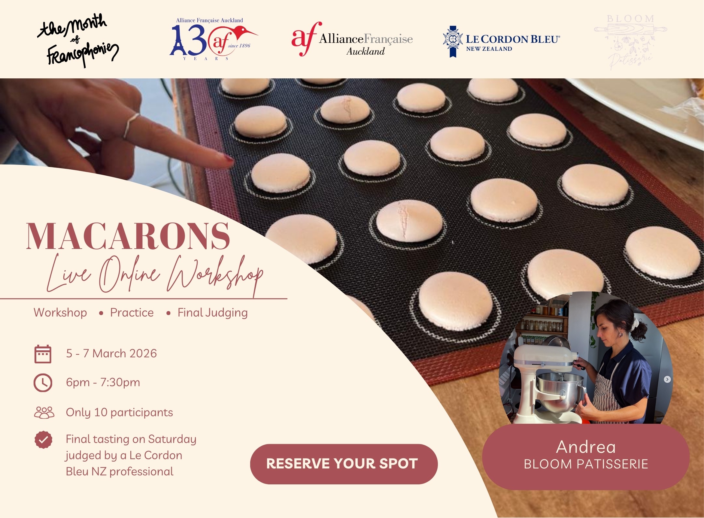 Macarons Live Online Workshop